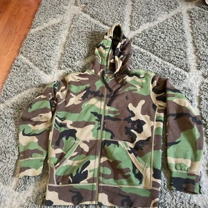 Polo Ralph Lauren Sweatshirt Jungen Gr. SP Camouflage Hoodie Full Zip Strickjacke - Bild 1 von 6
