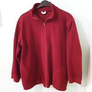 DAMEN FLIESJACKE GR. 44 rot - Bild 1 von 4
