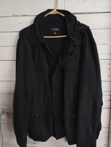 Lands’ End Men’s Medium Black Jacket 38-40 Zip Front Lightweight Windbreaker - Picture 1 of 8