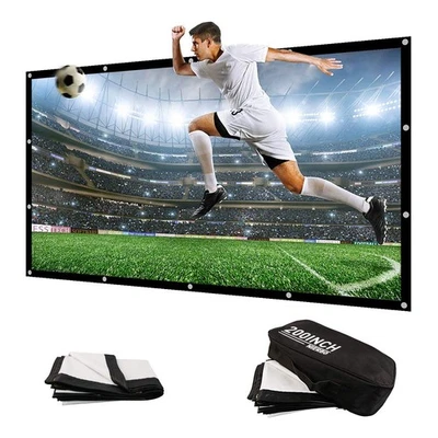 NIERBO 200 Inch Large Huge Projector Screen Big 16:9 3D Movie Screen of Thick... - Image 1 of 4