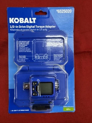 Kobalt #53325 1/2" Digital Torque Adapter ~NEW/SEALED - Image 1 of 2