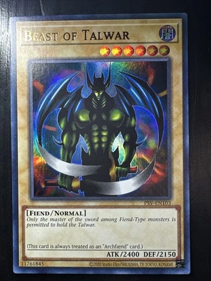 Beast Of Talwar - NM - PSV-EN103 - Unlimited - Ultra Rare (2020 Copyright) - Image 1 of 2