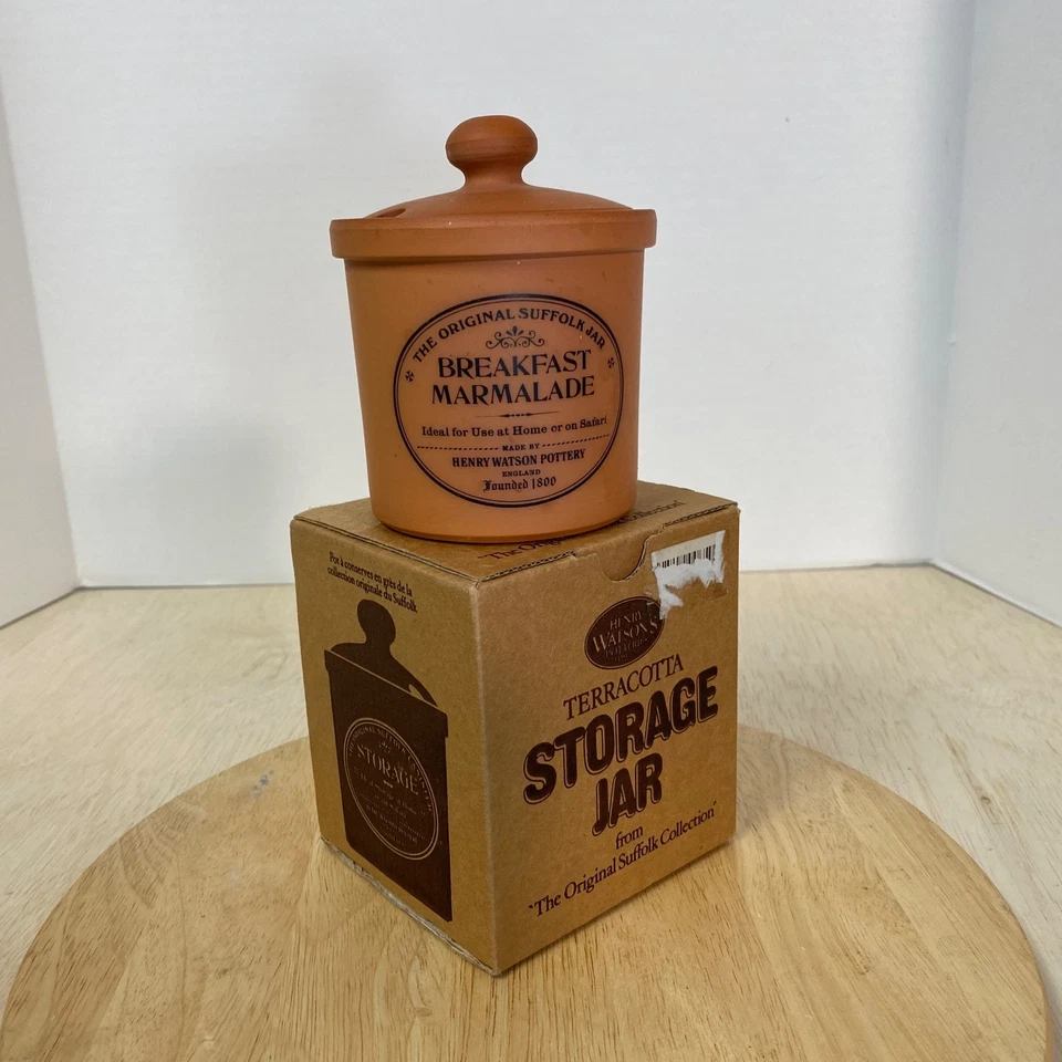 Tarro de almacenamiento de galletas Henry Watson Pottery "The Original Suffolk Cannister" (olla) Foto 1 de 4