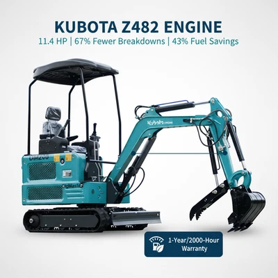 1.8Ton Kubota Mini Excavator - Water-Cooled, Low Maintenance,  for Construction - Image 1 of 4