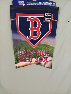 Boston Red Sox Felt Logo Banner Flag 17x26 - Picture 1 of 3