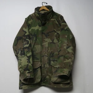 Vintage Columbia Gore-Tex Camo Jacket Full Zip Coat 80s 3 in 1 Hunting M Bomber - Picture 1 of 22