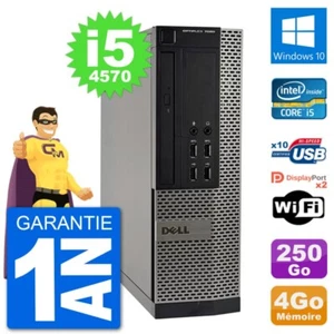 PC Dell Optiplex 7020 SFF Intel i5-4570 RAM 4Go Festplatte 250Go Windows 10 Wifi - Bild 1 von 3