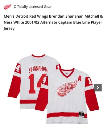 Size XL Mitchell & Ness Brendan Shanahan Detroit Red Wings 2001-02 ‘A’ Jersey - Image 1 of 4
