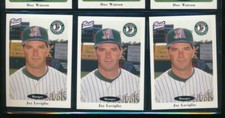 lot (3) 1996 Best #1 Jay Loviglio Augusta GreenJackets Manager (BM20) SWSW6