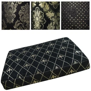 Box Shape Seat/Back Cover*Damask Chenille Chair 3D Cushion Case*Custom Size*Wk10 - Picture 1 of 18