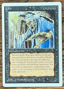 Magic the Gathering MTG Unlimited, Lich, Rare, MP - Picture 1 of 2