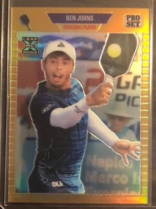 2023 Leaf Pro Set Ben Johns Pickleball RC Gold /199