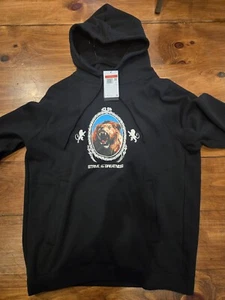 NWT  Nike Lebron James "Portrait of Lion Fleece Hoodie" Mens L-tall FB7123-010 - Picture 1 of 5