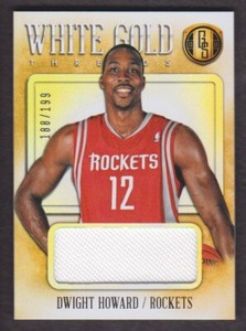 2013-14 Panini Gold Standard White Threads Jersey #56 Dwight Howard 188/199