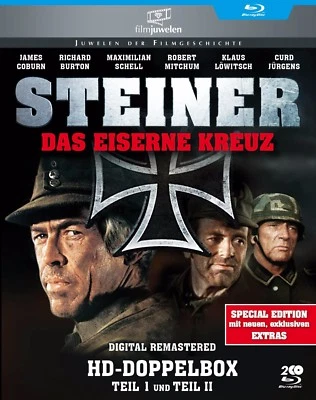 Steiner - Das eiserne Kreuz - Teil I + II - Doppelbox - Filmjuwelen BLU-RAY - Bild 1 von 4