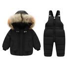 2Pcs Kids Boy Girl Ski Suit Jacket+Pants Warm Set Thermal Snowboard Snowsuit
