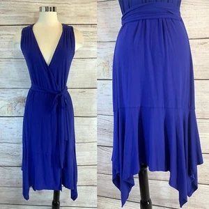 ATHLETA Windward True Wickelkleid XS asymmetrisch ärmellos Stretch Strick Modal - Bild 1 von 6