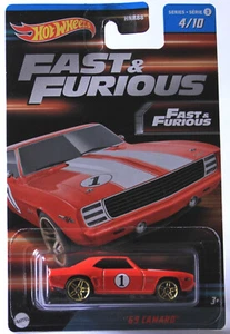 Hot Wheels Fast & Furios 69 Camaro Sportwagen Rot 4/10 2022 HNT14 - Bild 1 von 2