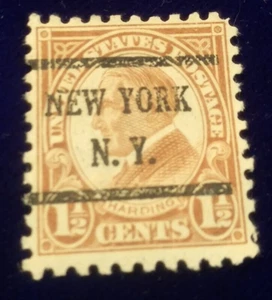 SC # 633 1 1/2 Cent Warren G. Harding Issue, New York N.Y. - Bild 1 von 6