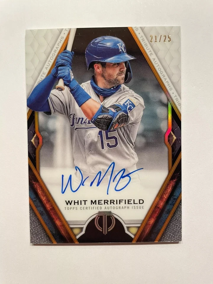 2021 Topps Tribute Tribute Auto #21/25 Whit Merrifield #TA-WM Autograph Signed - Image 1 of 1