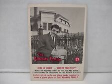 Vintage 1964 Donruss Addams Family Card #21 Here He Comes. . .Now Do Your Stuff