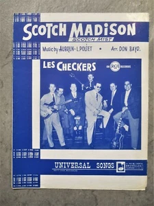 1962 R&R/Surf/Latin sheet music LES (The) CHECKERS -Scotch Madison (RCA Records) - Picture 1 of 3