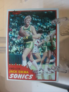 1981-82 Topps Basketball Card  #39 - Jack Sikma - Seattle SuperSonics  (96133) - Picture 1 of 2