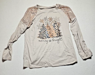 Suéter navideño beige sin marca para mujer talla XL Foto 1 de 4