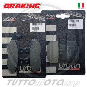 KIT PASTIGLIE FRENO PIAGGIO VESPA GTS SUPER 300 2008 2009 ANTERIORE POSTERIORE - Foto 1 di 1