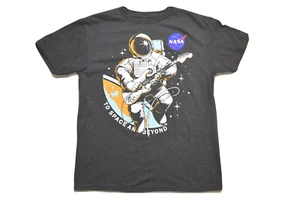 Aldrin Family Youth Boys NASA Astronaut Guitar Space & Beyond Shirt New 2XS-XL - Picture 1 of 5