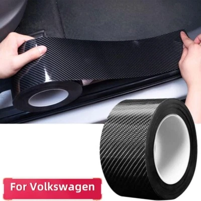 Car Door Edge Guards Door Sill Protector 5D Carbon Fiber For Volkswagen - Image 1 of 4