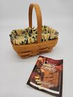 2000 Longaberger Parsley Hostess Only Booking Basket Yellow Vine Liner Prot Card