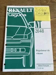 Manuel reparation ATELIER RENAULT LAGUNA NT 2648A REGULATEUR DE VITESSE - Imagen 1 de 12