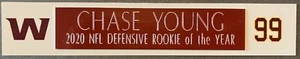 CHASE YOUNG WASHINGTON COMMANDERS NAME PLATE - Picture 1 of 1