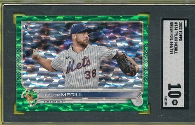 SGC 10 GEM MINT #/499 GREEN FOIL TYLOR MEGILL ROOKIE 2022 TOPPS 134 GRADED TPHLC - Image 1 of 4