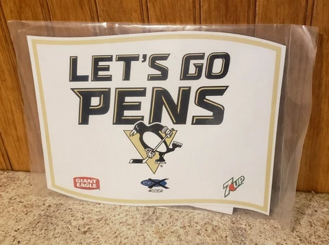 Pittsburgh Penguins NHL Team Magnet (7.5"x 5.5") New Cover