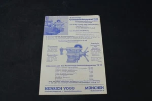 Old Print Heinrich Fogg Thread Milling Machine Advertising Collector - Picture 1 of 7