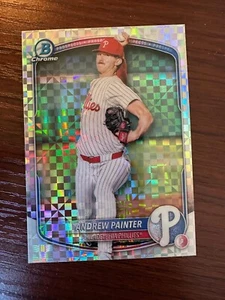 2025 Bowman Chrome #BCP-116 Andrew Painter XFractor Phillies - Picture 1 of 1