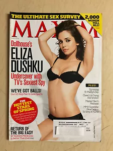 march 2009 Maxim magazine #135 Eliza Dushku HOT cover Willa Ford Julianna Guill - Picture 1 of 20