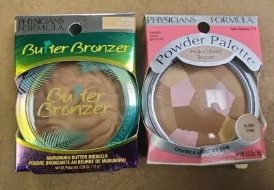 2 New Nib PHYSICIANS FORMULA  BUTTER BRONZER PF10568 & POWDER PALETTE - Image 1 of 4