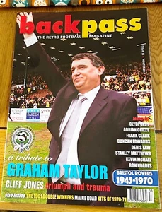 BACK PASS MAG. NO.53 WINTER 2017 GRAHAM TAYLOR/CLIFF JONES/BRISTOL ROVERS 45-70s - Picture 1 of 8