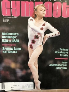 INTERNATIONAL GYMNAST Magazine Nov. 1990 Cover: Tatiana Groshkova (UdSSR) - Bild 1 von 1