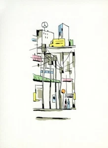 AVRIL SERIGRAPHIE TOKYO SHINJUKU JAPON - 7 PASSAGES COULEURS - 1999 - Picture 1 of 1