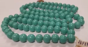 100 VIDRIO VINTAGE MARCA CEREZA JAPONESA VERDE TURQUESA 10mm. CUENTAS REDONDAS 4686 - Imagen 1 de 3