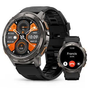 Original KOSPET TANK T3 Smart Watch For Men Women Smart Watches 5ATM Waterproof - Picture 1 of 20