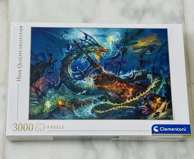 Clementoni 3000 Piece Jigsaw Puzzle, The Underwater Battle-Paolo Barbieri, Italy - Image 1 of 4
