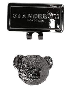 St. Andrews Teddy Bear Series Magnetic Clip Marker (Golf Bear) - Bl... ore order - Picture 1 of 3