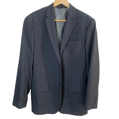 Perry Ellis Size M Men's Sport Coat Blazer Jacket Gray Business Travel - Image 1 of 4