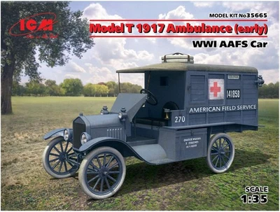 ICM- 1:35-Modello T 1917 Ambulanza, WWI AAFS Car, ICM35665 - Immagine 1 di 4