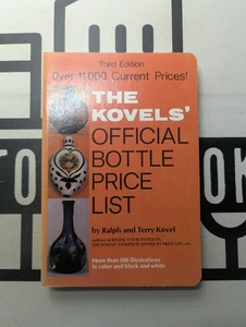 The Kovel's Official Bottle Price List Third Edition 1975 Paperback Vintage! - Picture 1 of 6